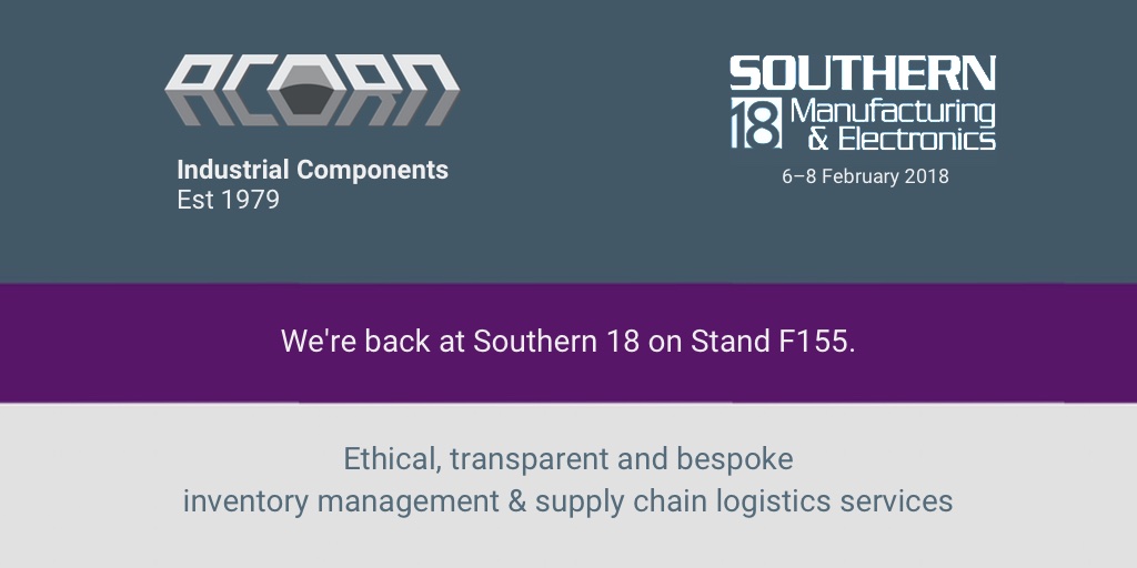 Join us at Southern 18 1 Acorn Southern Manufacturing 18