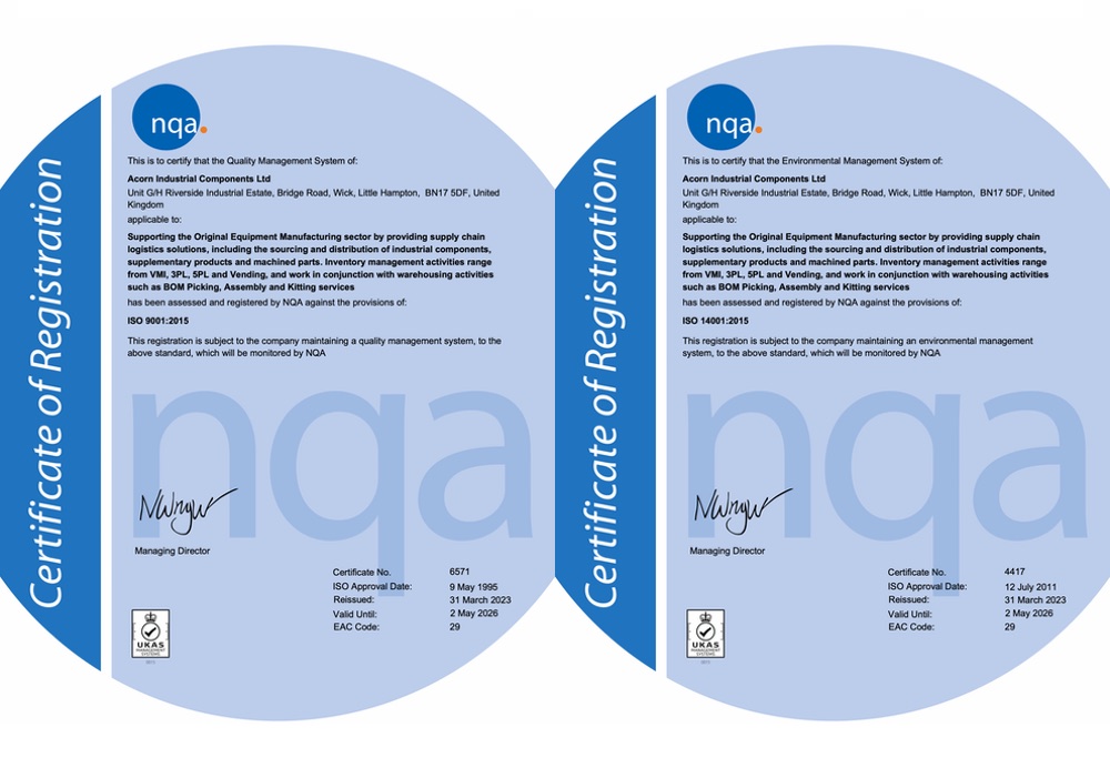 2023 ISO certificates