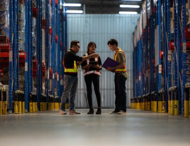 Warehouse Employees Inspecting