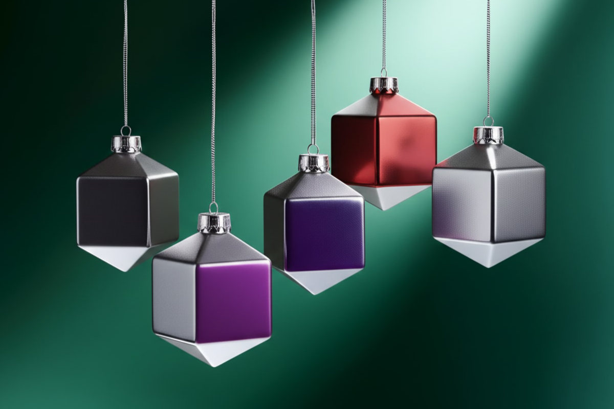 Christmas precision machined baubles